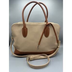 ✨ Urban Expressions Colorblock Satchel - Tan/Camel - Vegan ✨